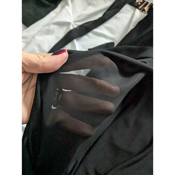 Sequin Jumpsuit Women’s L 12/14 Black Rose Gold Holiday Party Wedding NYE NWT - Picture 8 of 16